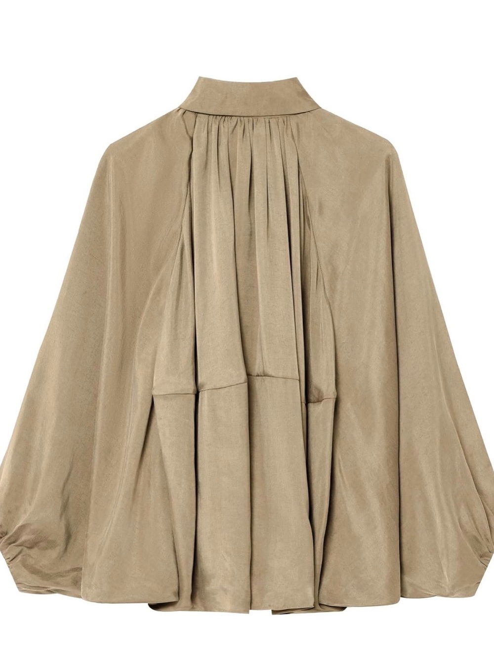 Women’s puffed bomber jacket in Taupe